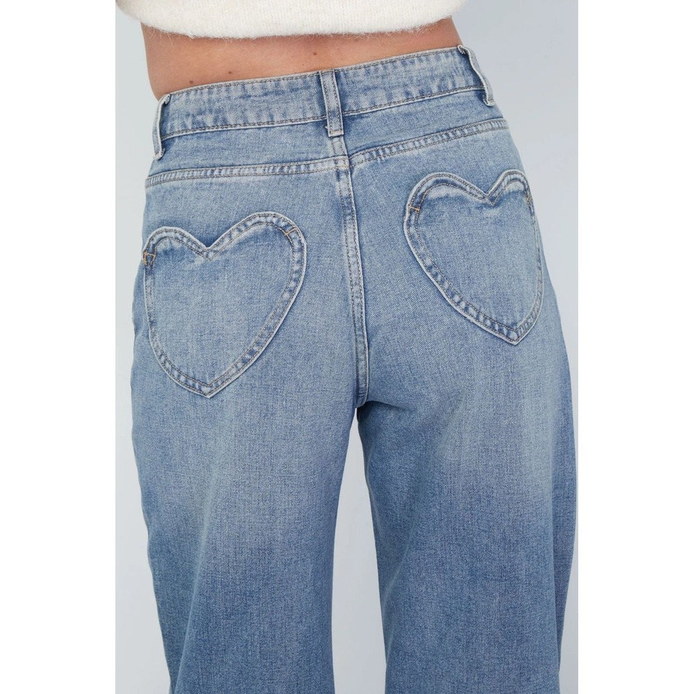 NWT Universal Thread 90S Baggy Jeans Denim 16R Plus Size Heart Valentine